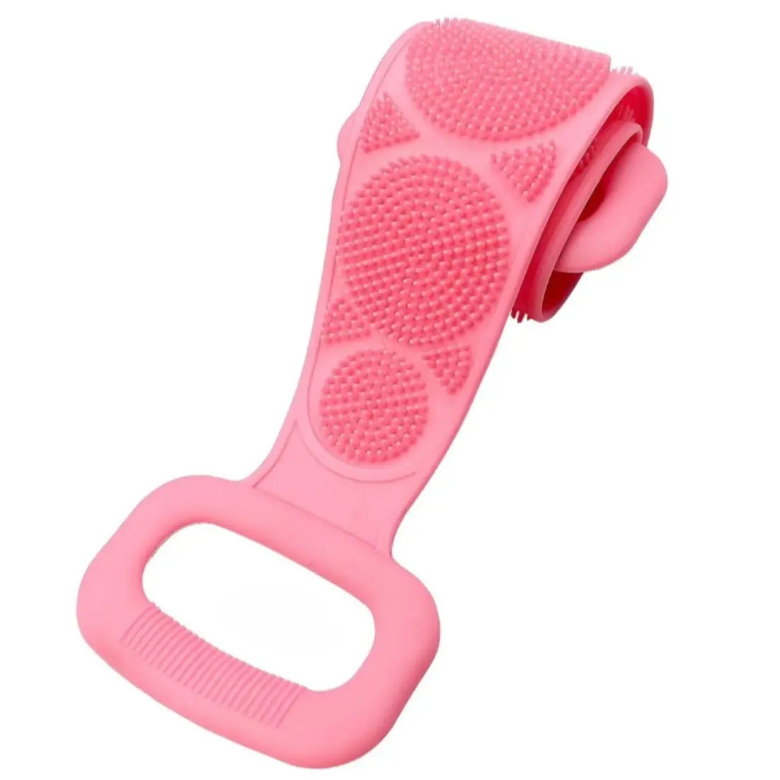 Double-Sided Silicone Back Scrubber,Exfoliating Body Brush Strap