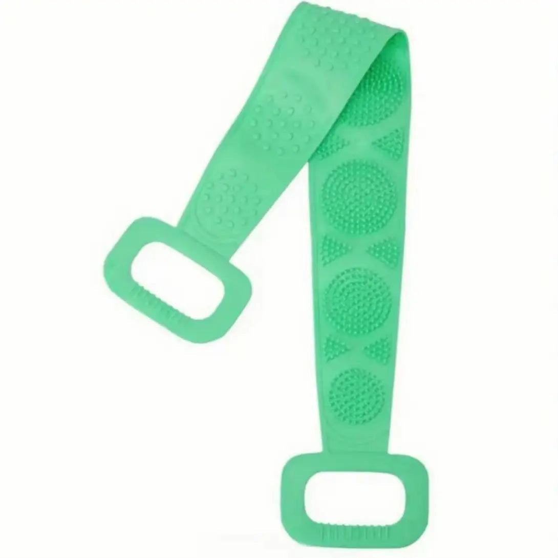 Double-Sided Silicone Back Scrubber,Exfoliating Body Brush Strap